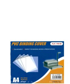 BINDING COVER PVC - ACME - 81950 (100Pcs/PKT) - (200 Micorn) 